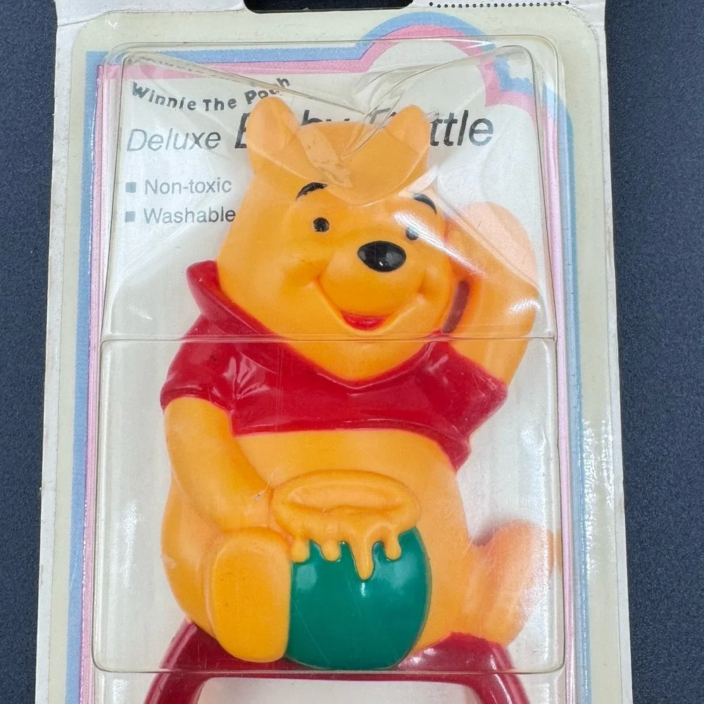 Vintage 1984 Winnie the Pooh Bear Sears Baby Rattle Toy Disney New sealed Deluxe